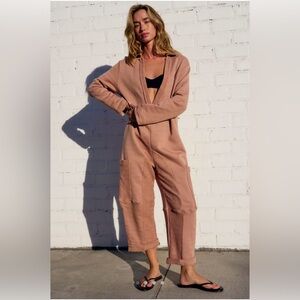 NWT Free People Kendra One Piece in Latte